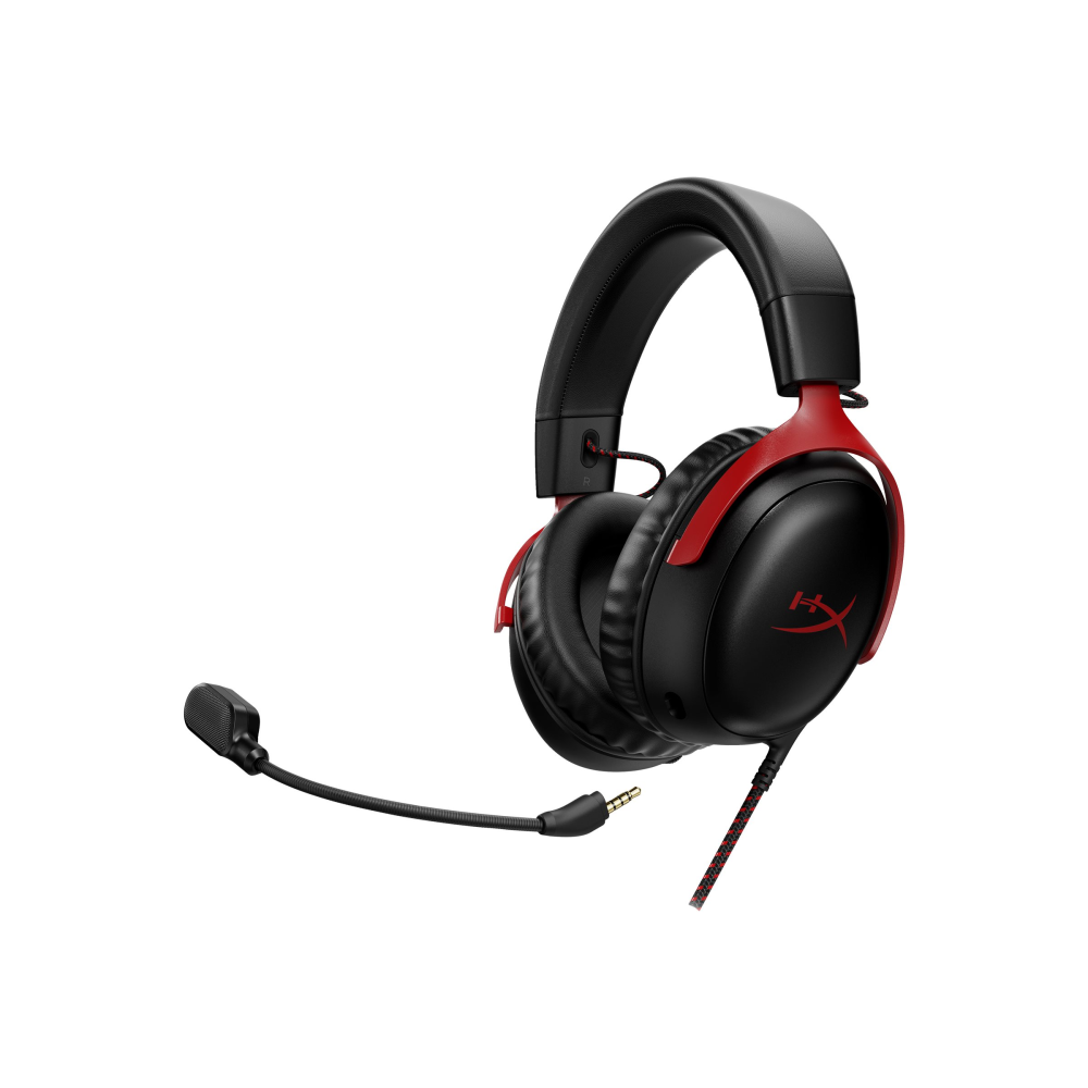 HyperX Cloud III Kabelgebundenes Gaming-Headset schwarz/rot