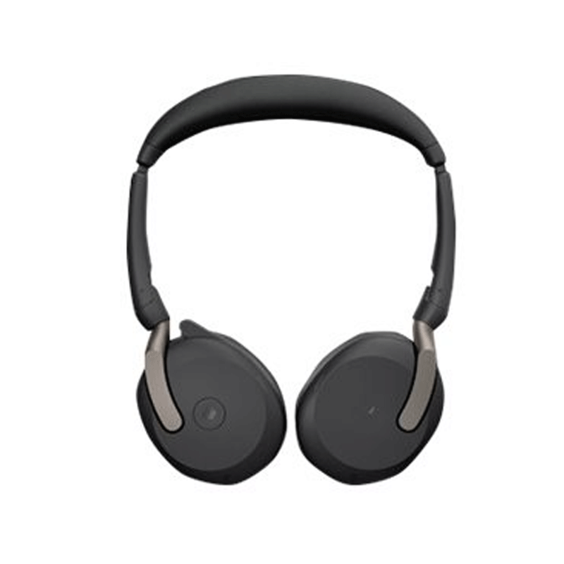 Jabra Evolve2 65 Flex Stereo-Bluetooth-Headset mit Wireless-Charging-Pad schwarz