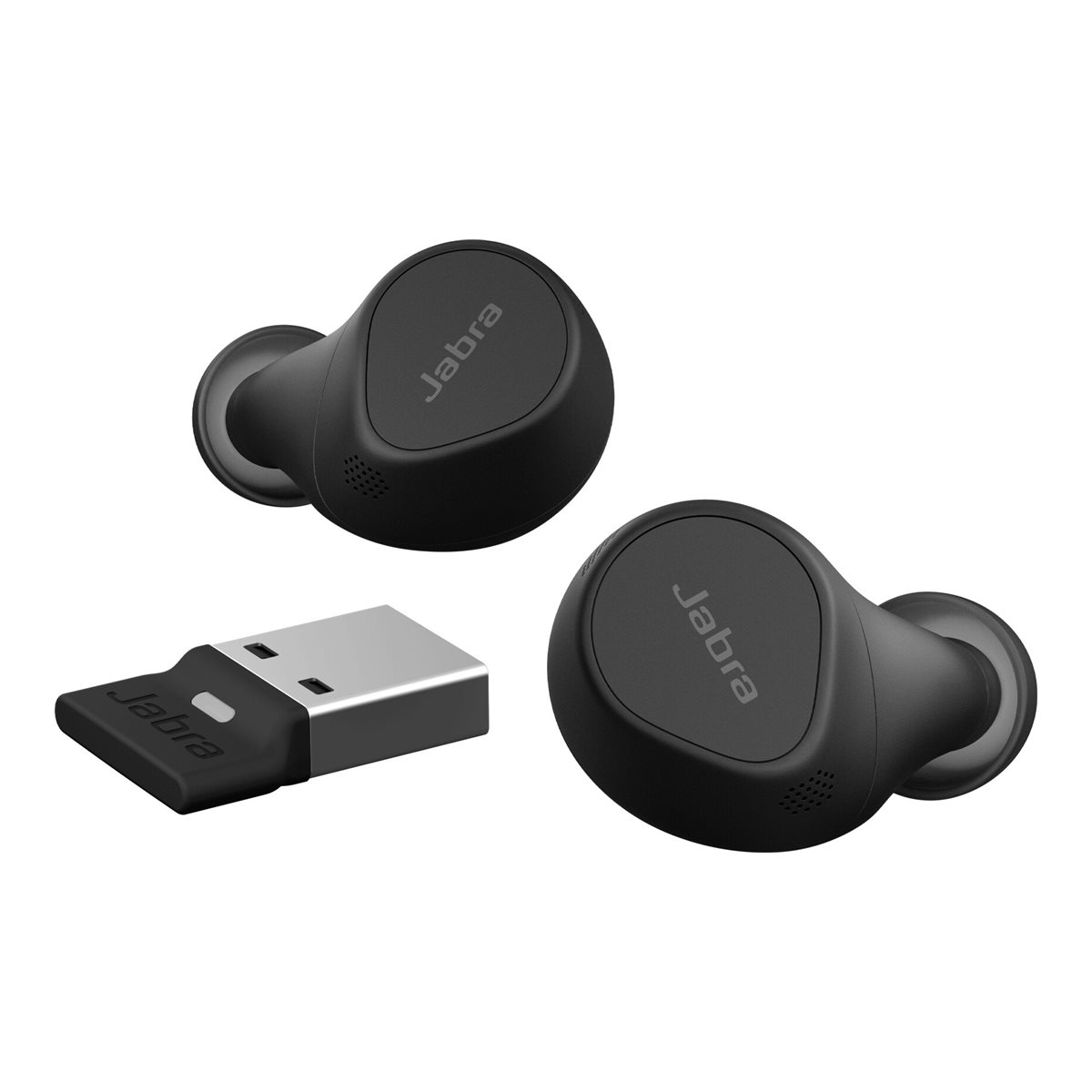 Jabra Evolve2 Buds True Wireless In-Ear-Bluetooth mit aktiver Geräuschunterdrückung schwarz