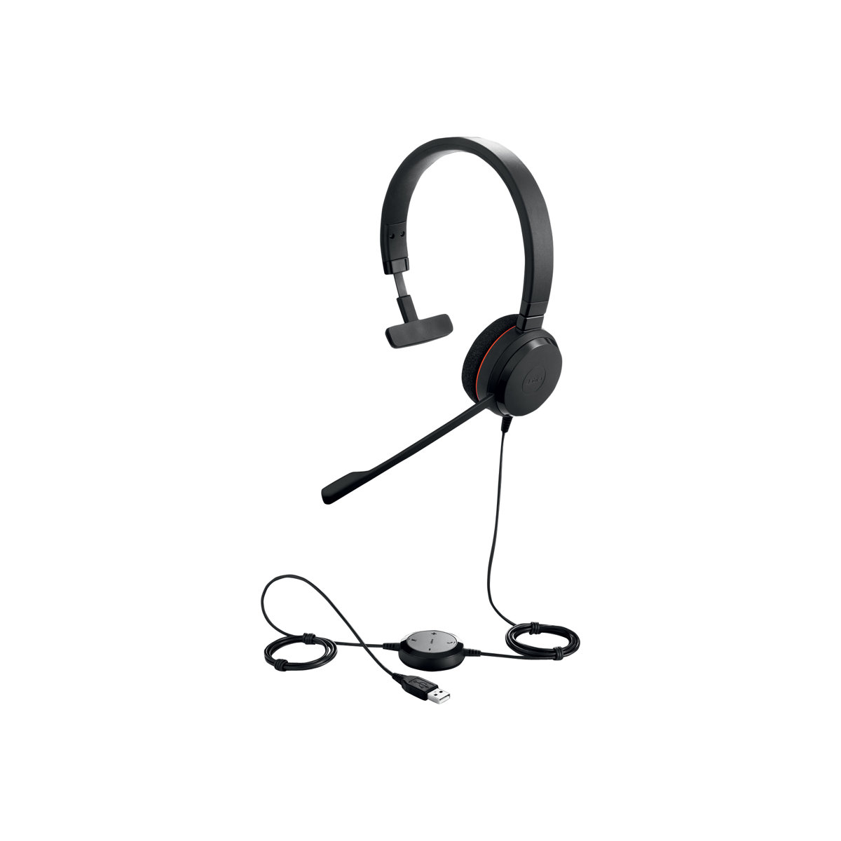 Jabra Evolve 20 Mono UC Headset USB-C/A schwarz