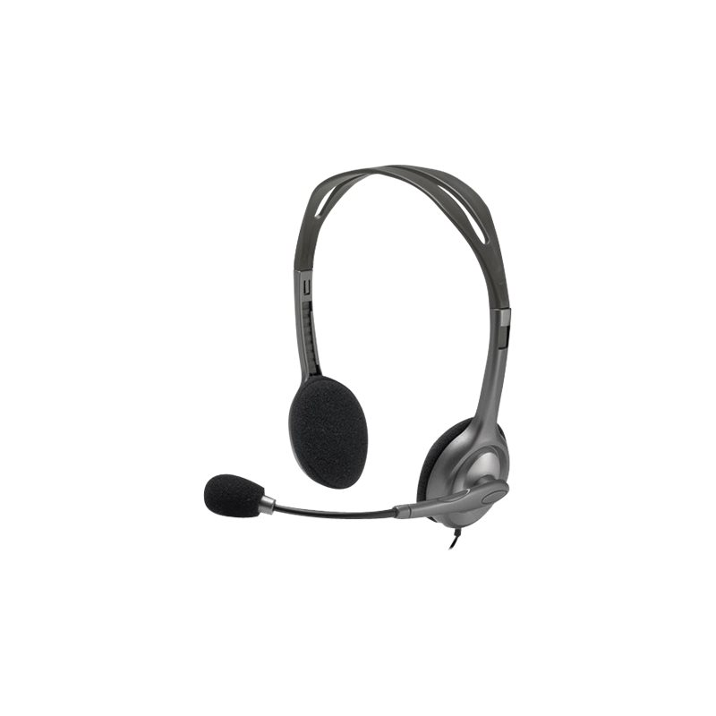 Logitech H111 Stereo Headset grau