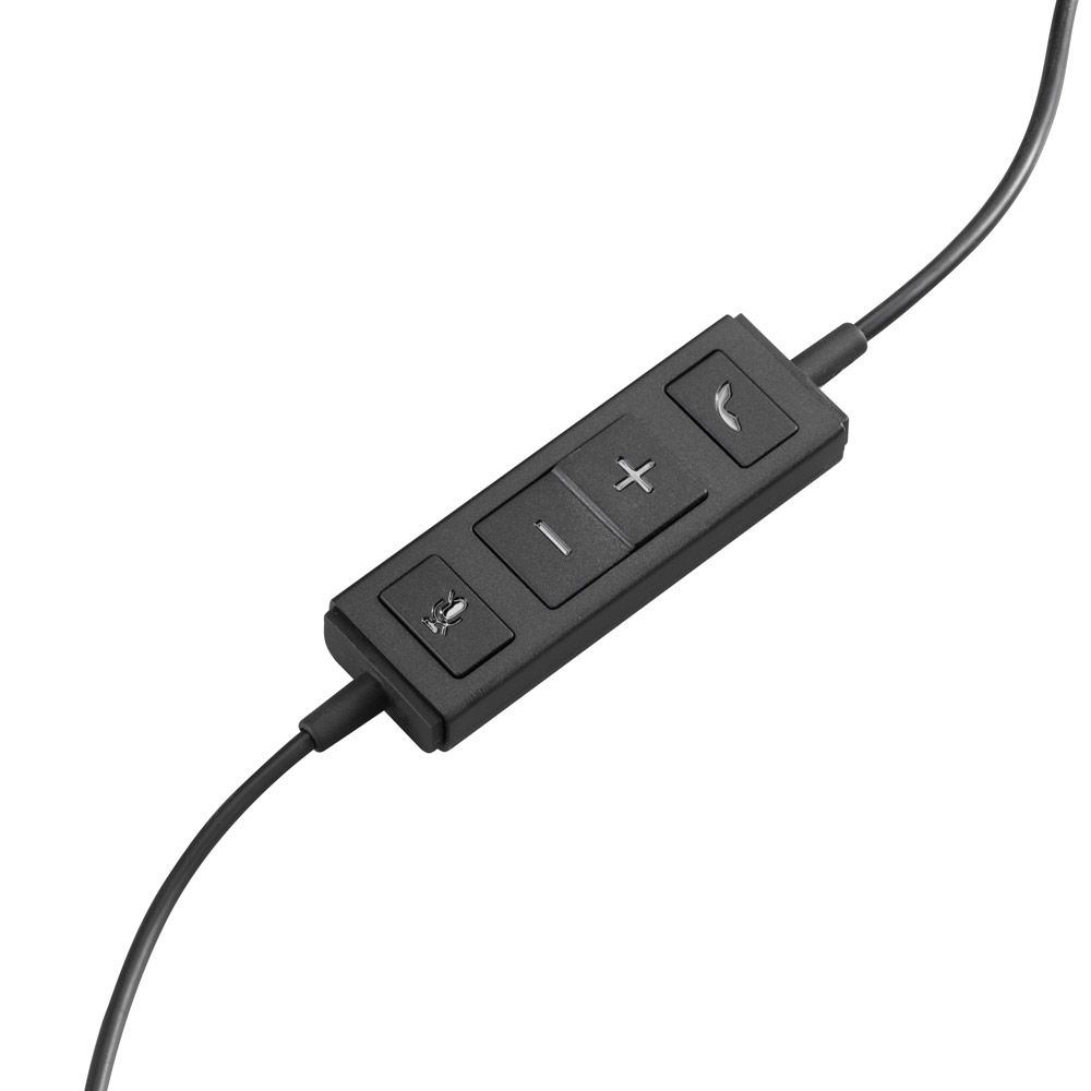 Logitech H570e Kopfhörer mit Mikrofon schwarz