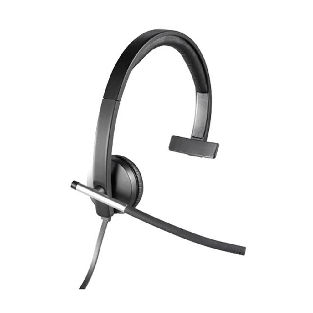 Logitech H650e Kopfhörer mit Mikrofon schwarz/silber