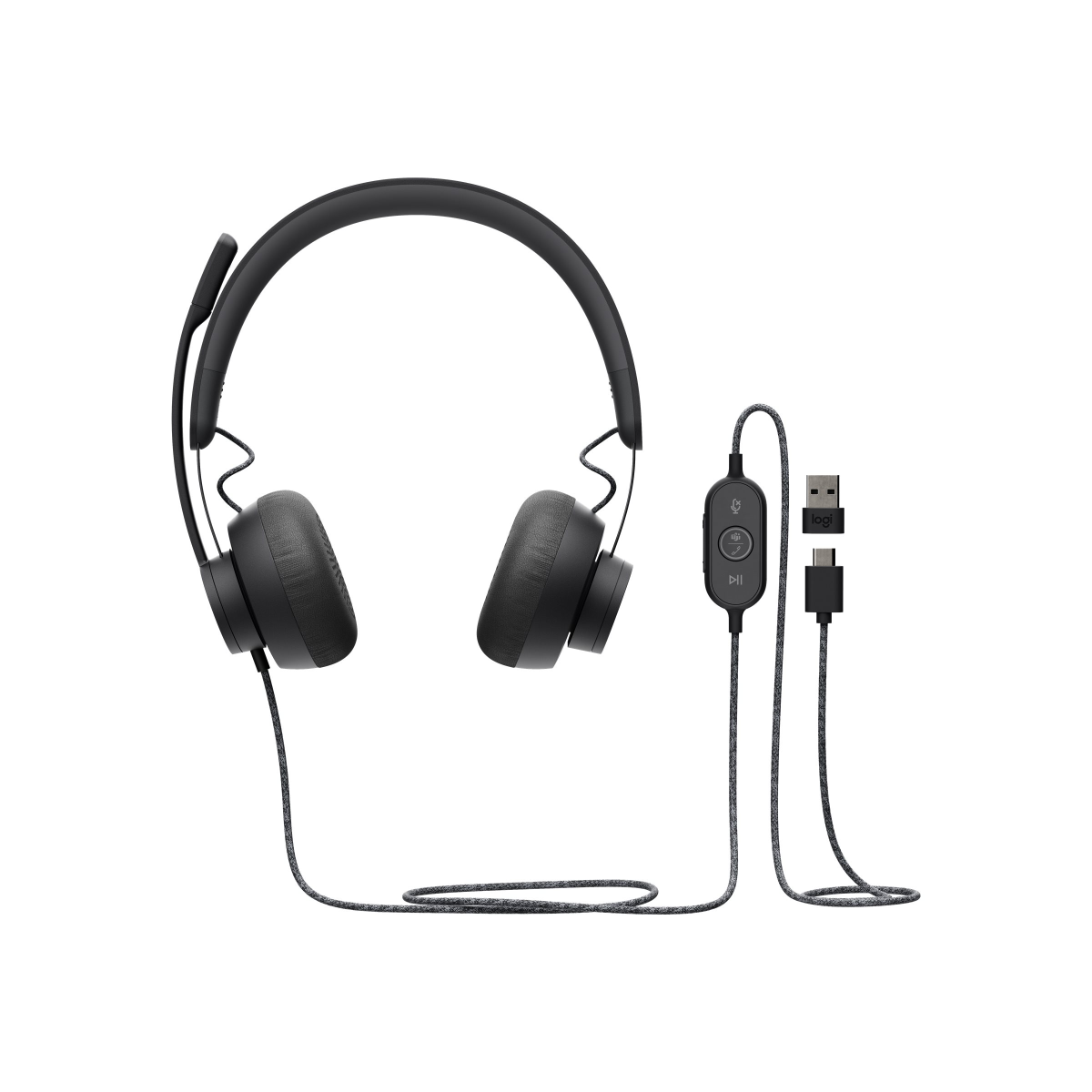 Logitech Business Zone Wired Teams Headset Graphit