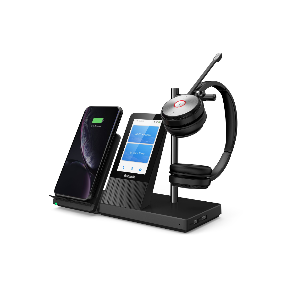 Yealink WH66 Duo DECT Wireless Headset schwarz