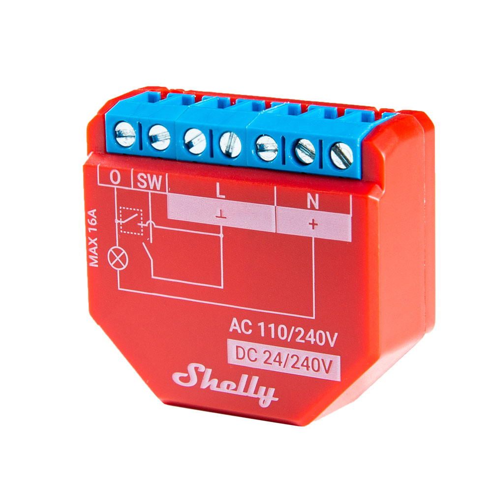 Shelly Plus 1PM WLAN & Bluetooth Relais Schalter mit Strommessung