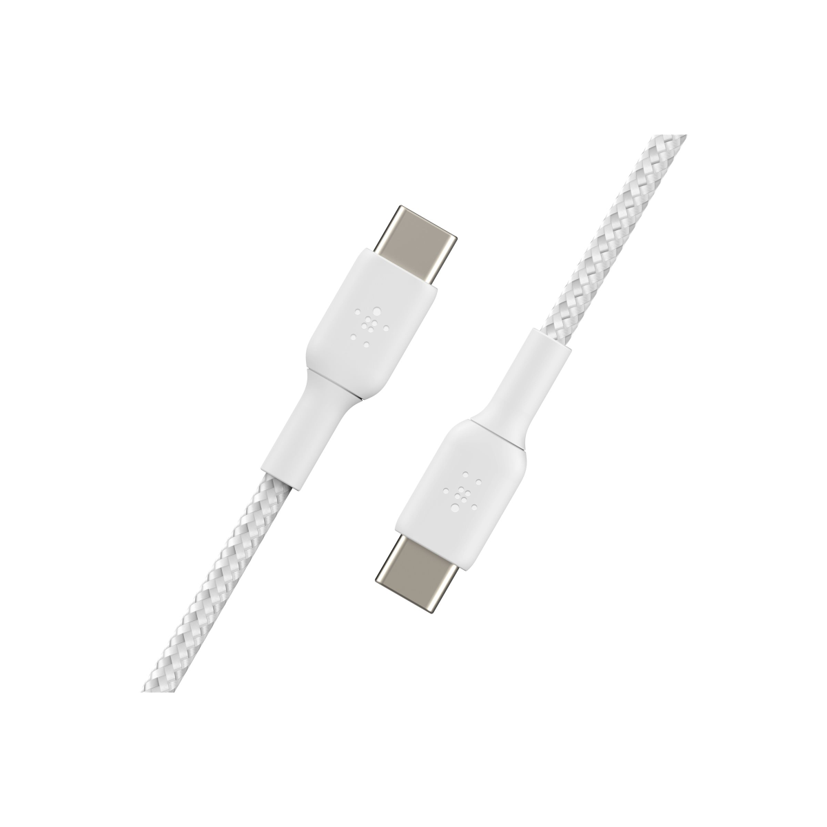 Belkin BoostCharge 2m geflochtenes USB-C/USB-C Kabel weiß