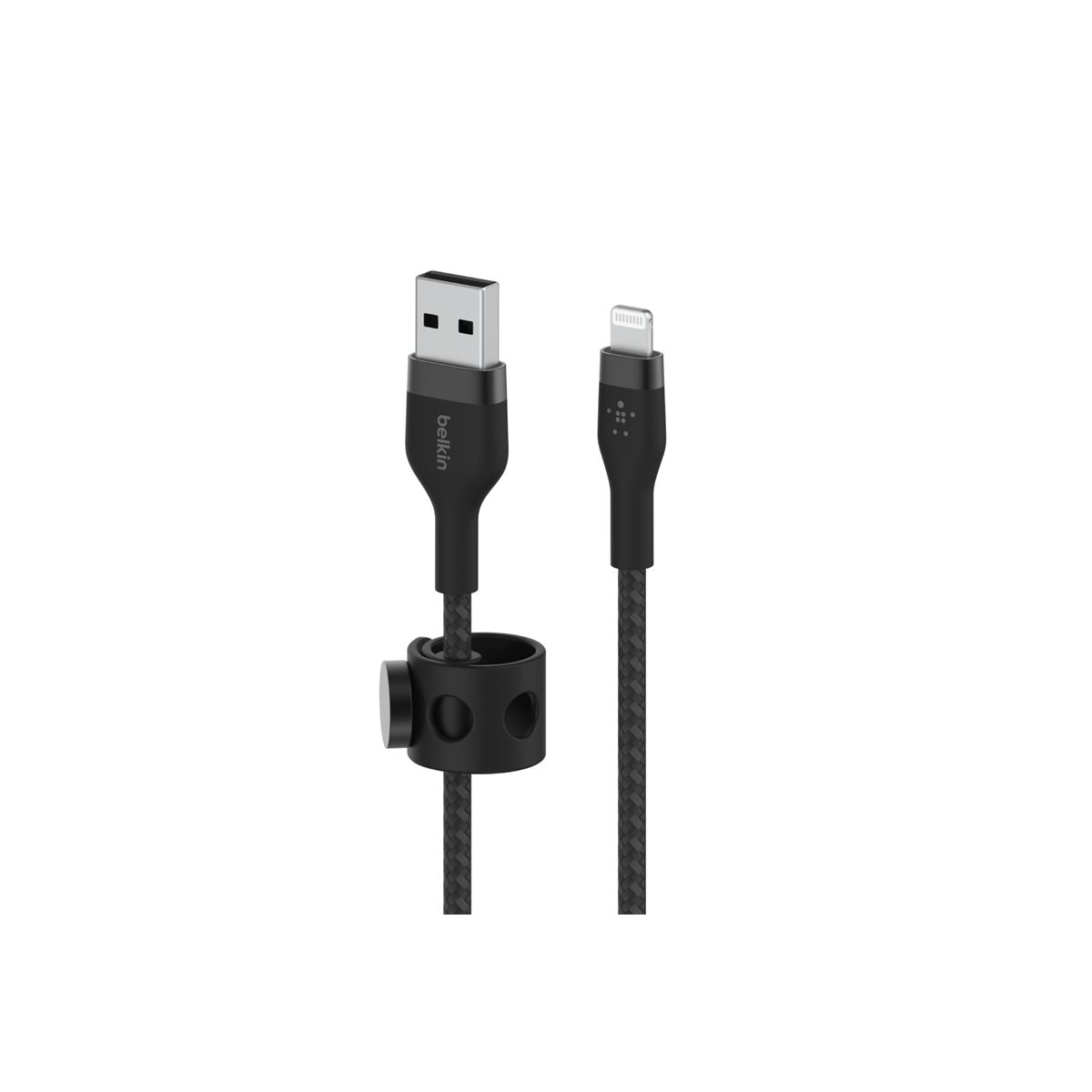 Belkin BoostCharge Pro Flex geflochtenes USB-A/Lightning-Kabel 3m schwarz