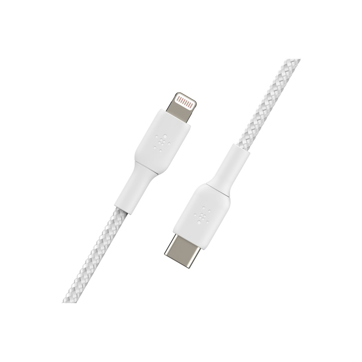 Belkin geflochtenes USB-C/Lightning-Kabel 1m weiß