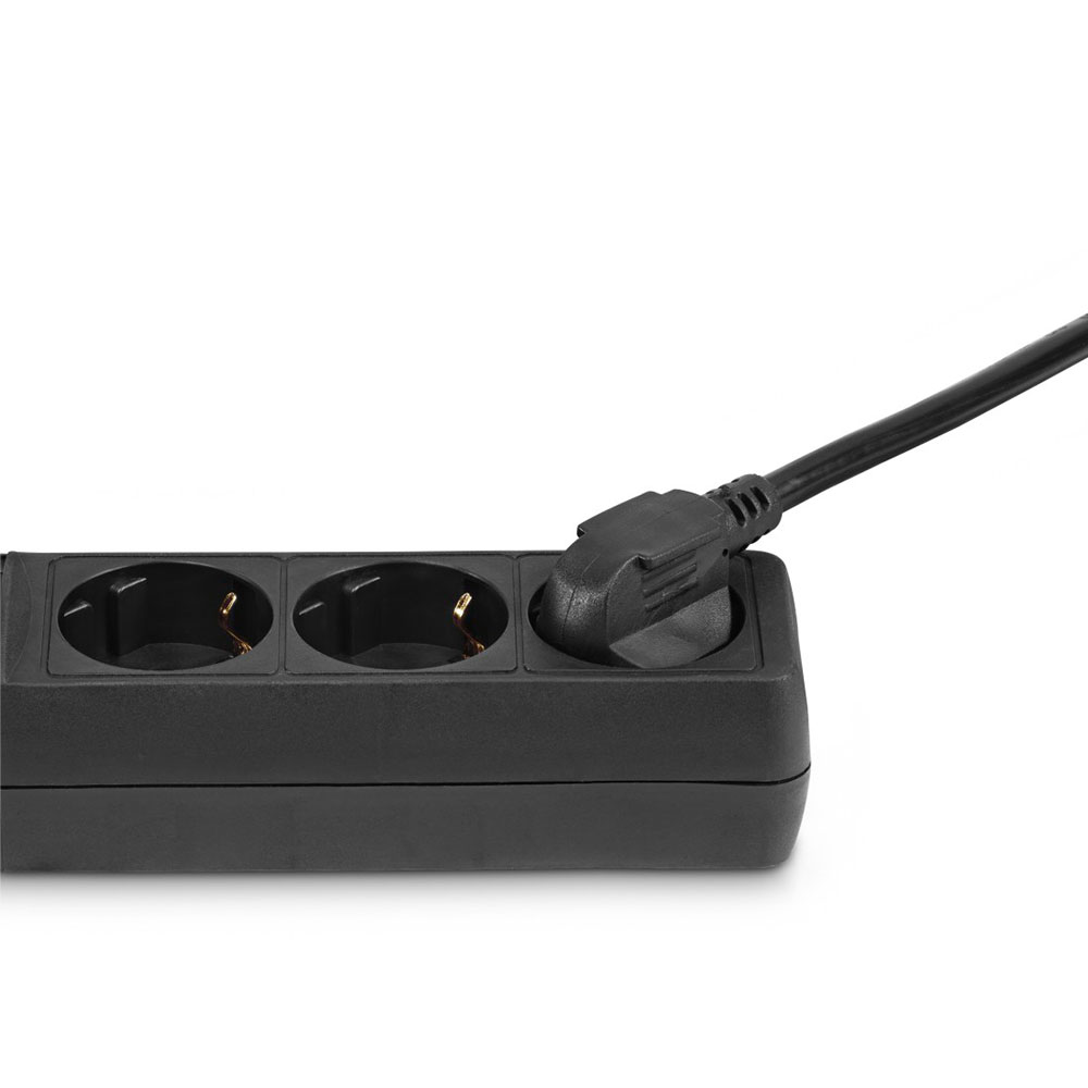 Hama Steckdosenleiste, 3-fach, Schalter, 3 m, Schwarz