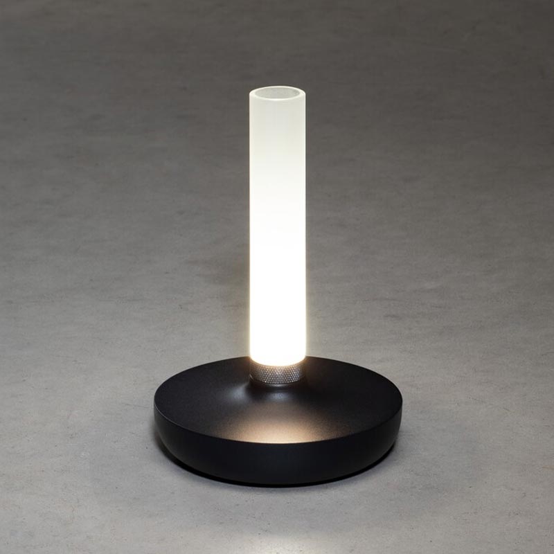 Konstsmide Biarritz USB-Tischleuchte schwarz, 1800/2700/4000K, dimmbar