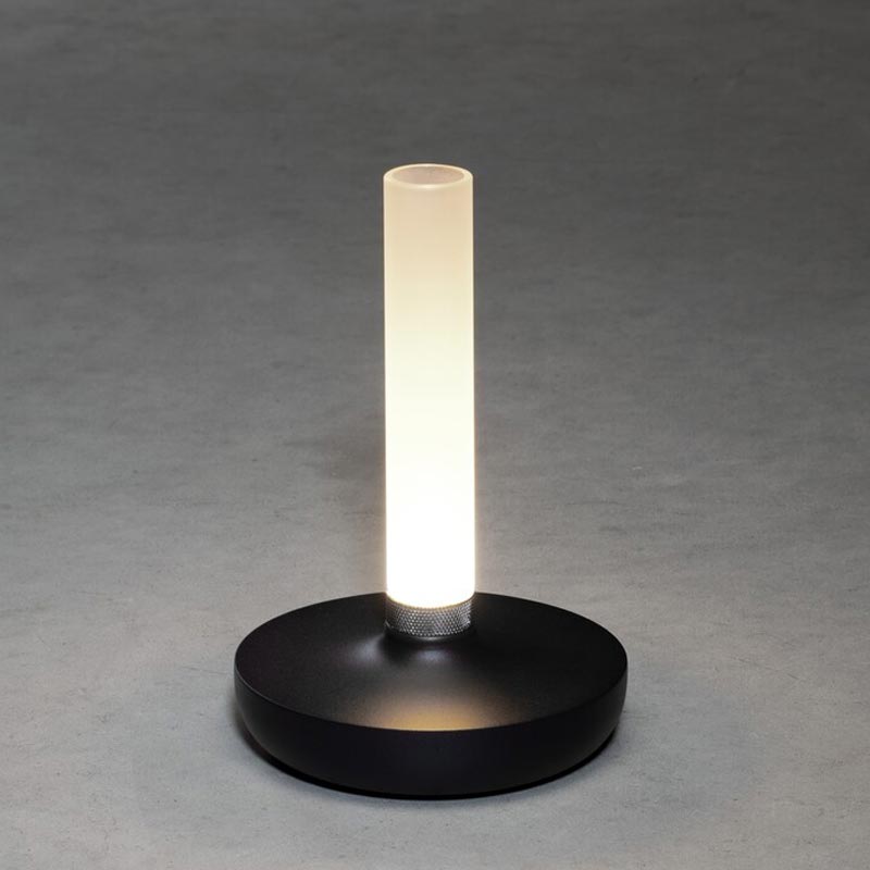 Konstsmide Biarritz USB-Tischleuchte schwarz, 1800/2700/4000K, dimmbar