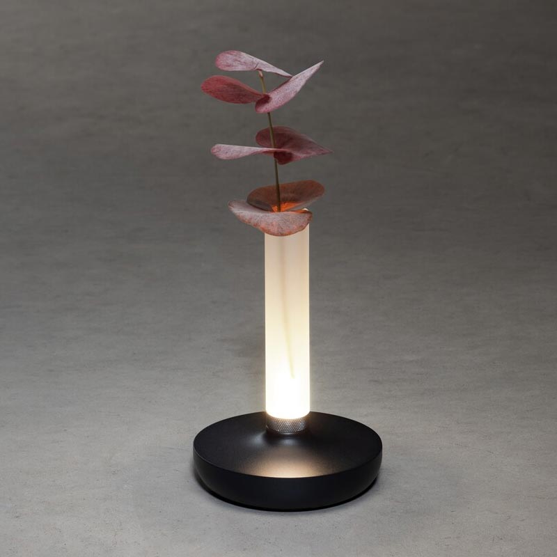 Konstsmide Biarritz USB-Tischleuchte schwarz, 1800/2700/4000K, dimmbar