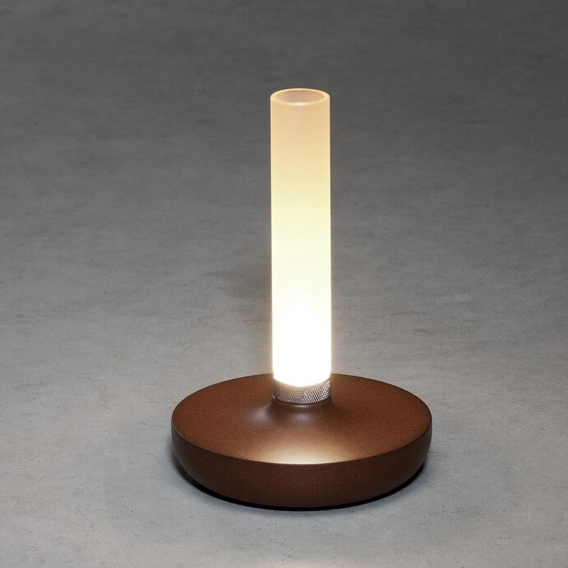 Konstsmide Biarritz USB-Tischleuchte rost, 1800/2700/4000K, dimmbar