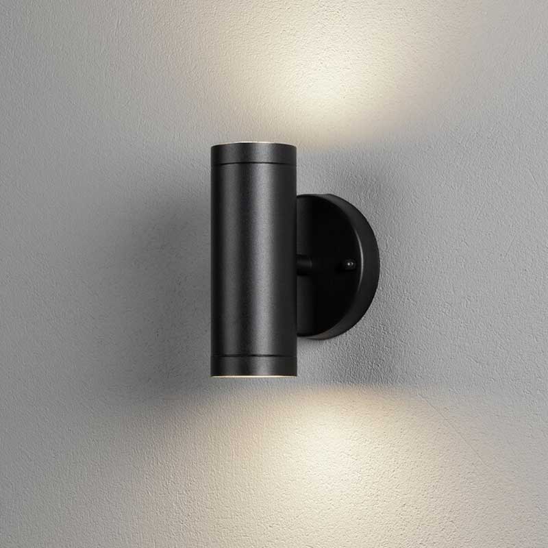 Konstsmide Modena ab/auf LED Wandleuchte schw., 2x4W, Glas