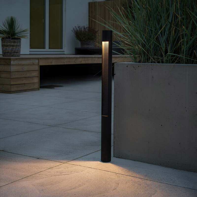 Konstsmide Udine LED Wegeleuchte schwarz, 12W, Glas