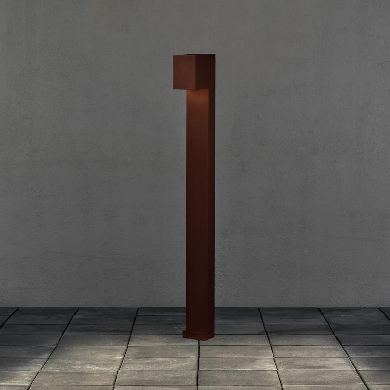 Konstsmide Cremona LED Wegel. rost, 8W, einstellbarer Lichtaustritt