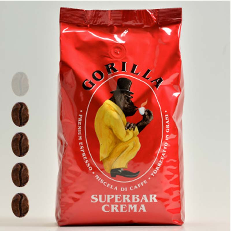 Gorilla Espresso Super Bar Crema ganze Kaffeebohnen 1kg