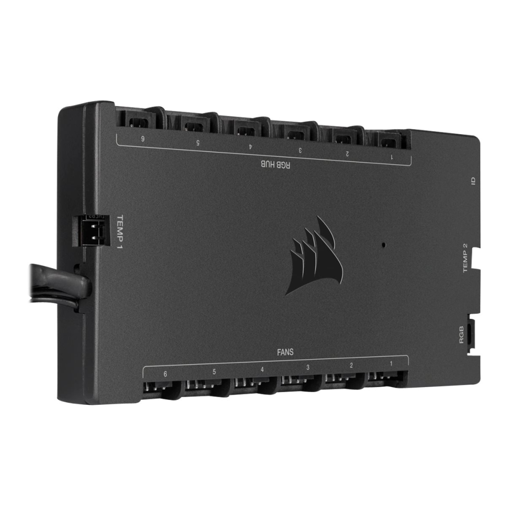 Corsair iCUE COMMANDER CORE XT Digitale Steuerung der Beleuchtung und Lüfterdrehzahl schwarz