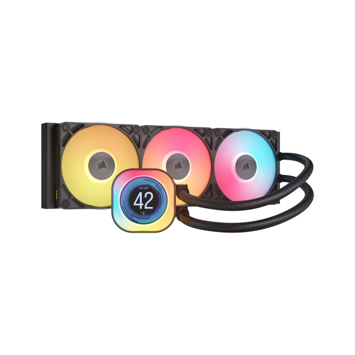 Corsair iCUE LINK TITAN 360 RX LCD CPU-Flüssigkeitskühler schwarz