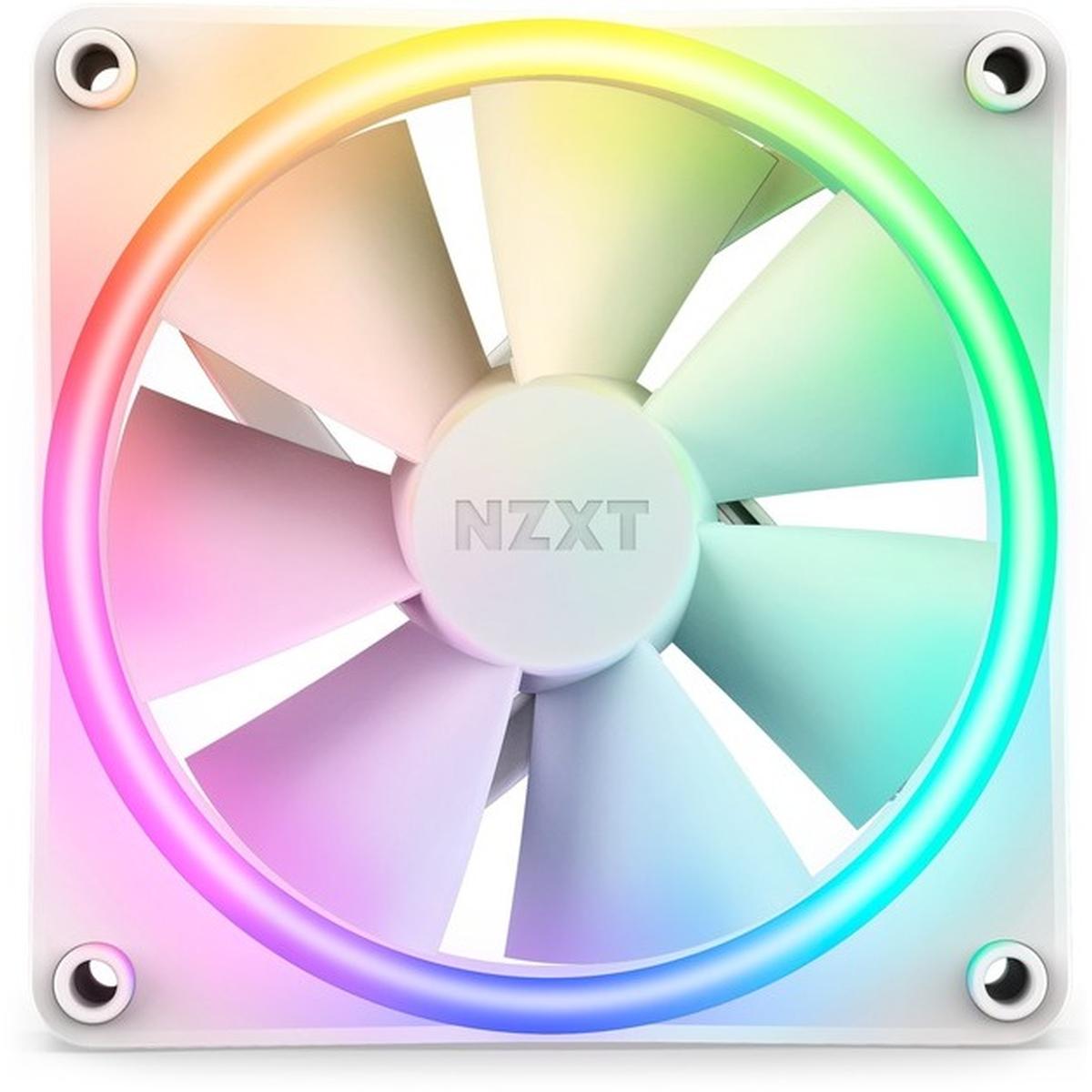 NZXT F120 RGB Duo 120mm doppelseitiger RGB-Lüfter weiß