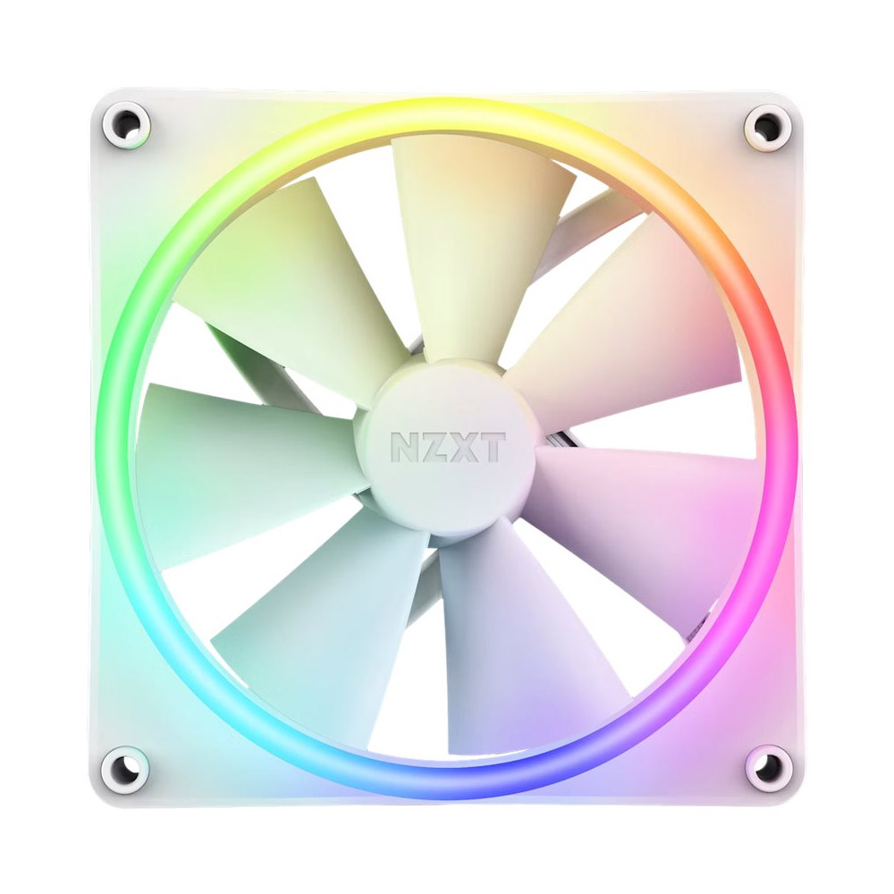 NZXT F140 RGB Duo 140mm doppelseitiger RGB-Lüfter weiß