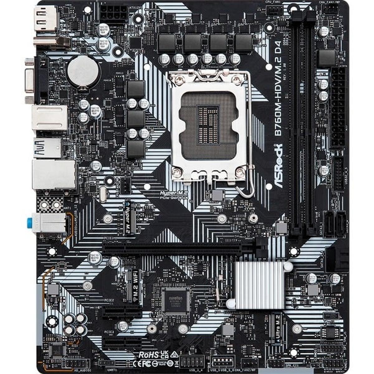 ASRock B760M-HDV/M.2 D4 Mainboard