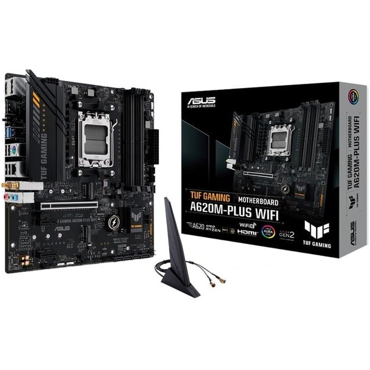 Asus TUF GAMING A620M-PLUS WIFI Mainboard Sockel AMD A620