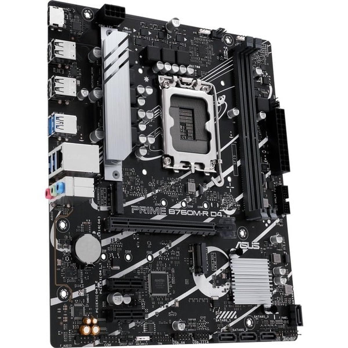 Asus Prime B760M-R D4 Gaming Mainboard Sockel Intel LGA 1700