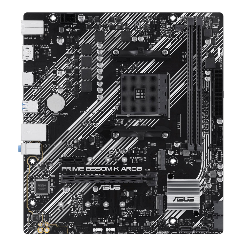 Asus Prime B550M-K ARGB Gaming Mainboard Sockel AMD AM4