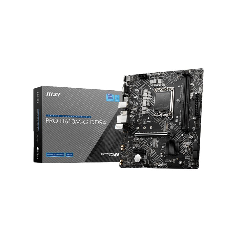 MSI PRO H610M-G DDR4 micro ATX Mainboard