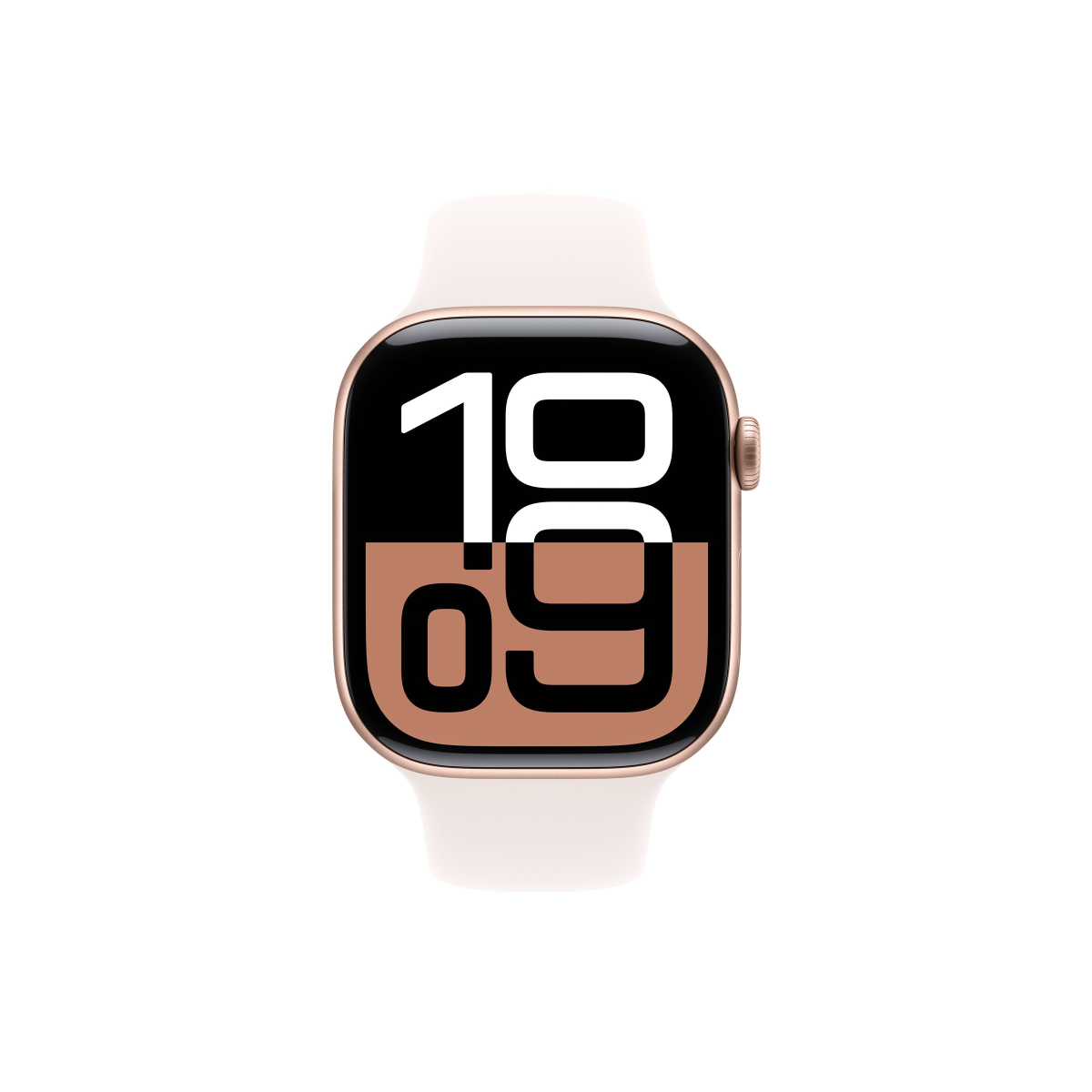 Apple Watch Series 10 GPS 46mm Aluminium Roségold Sportarmband Blassrosa M/L