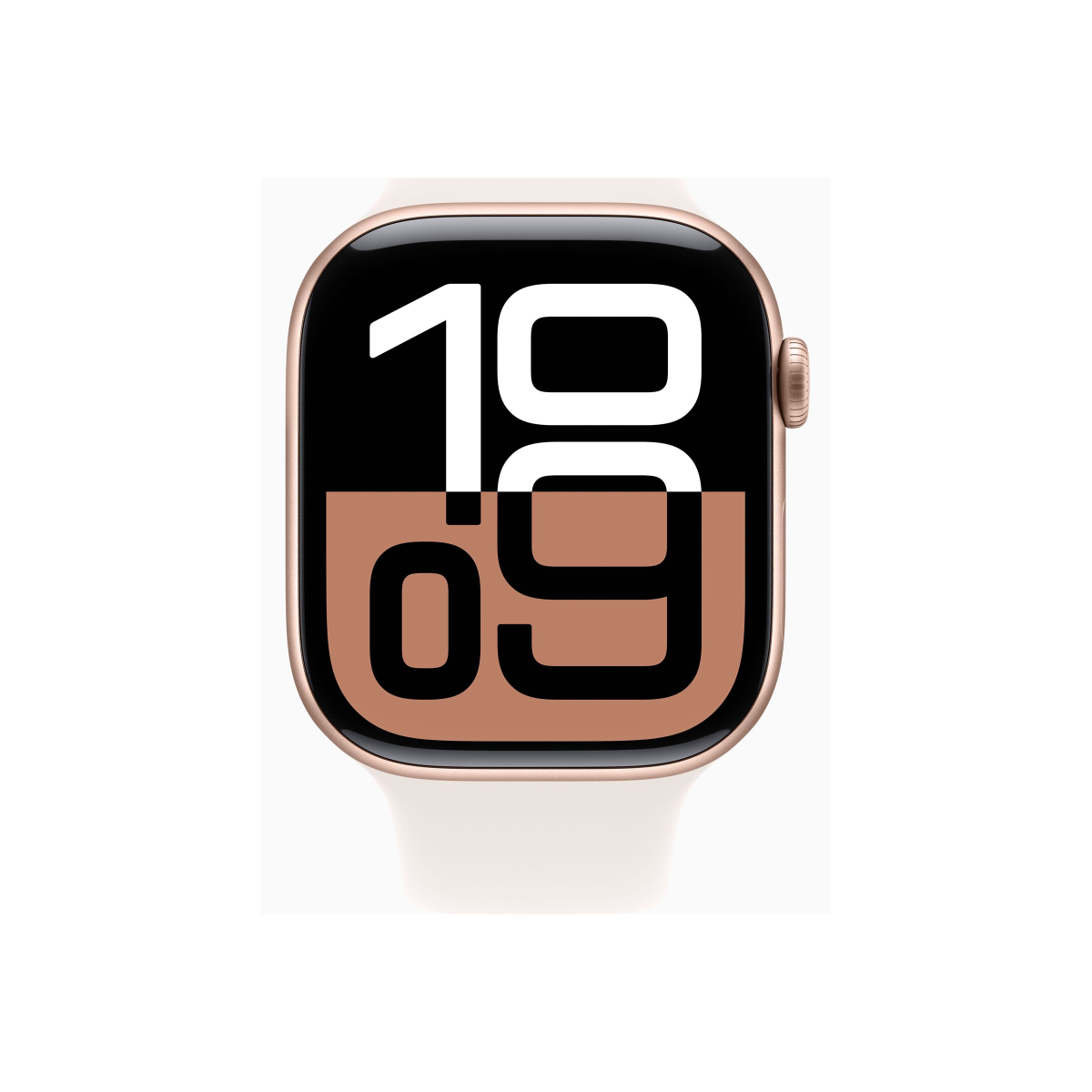 Apple Watch Series 10 4G 46mm Aluminium Roségold Sportarmband Blassrosa M/L