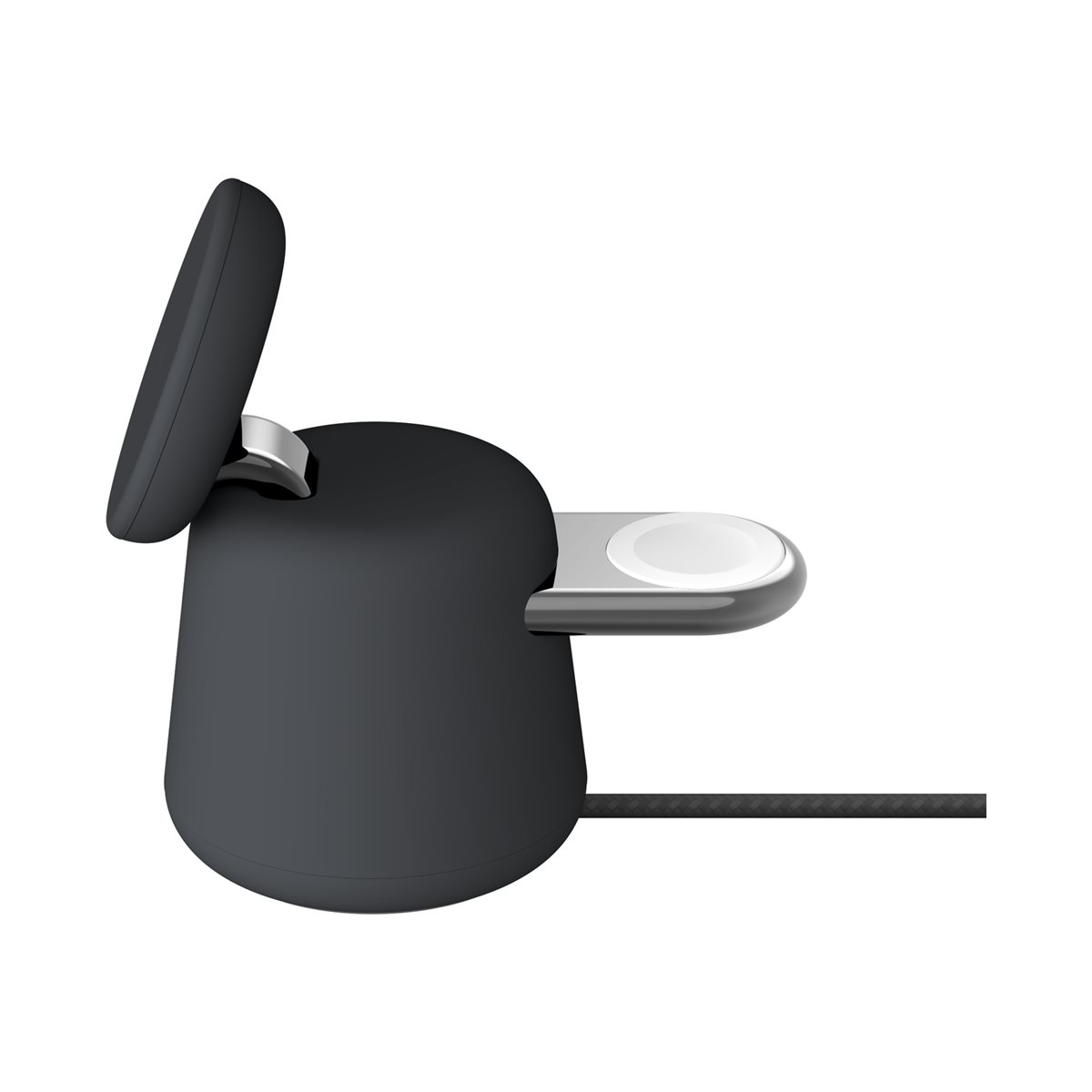 Belkin BoostCharge Pro kabellose 2-in-1-Ladestation mit MagSafe (15 W) holzkohle