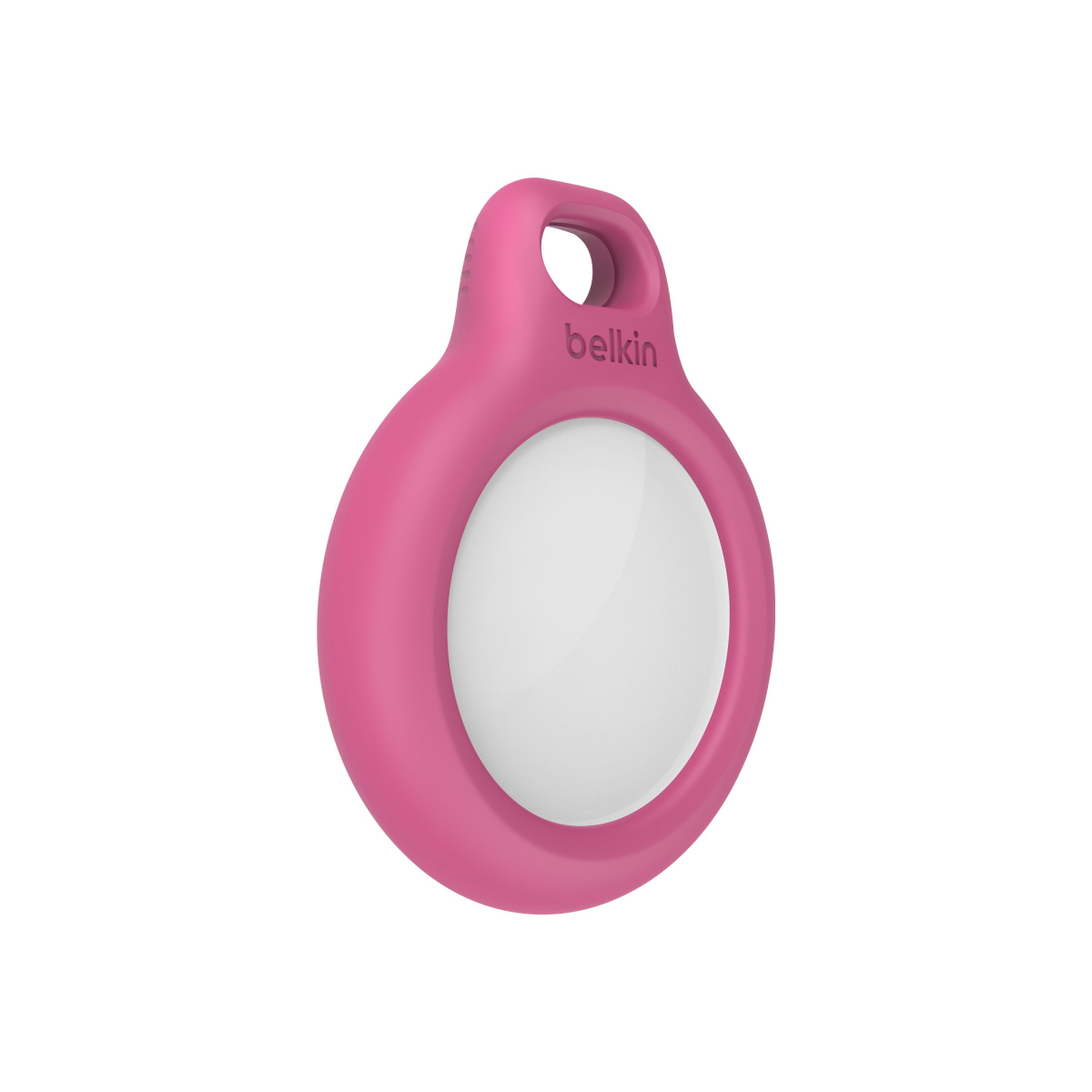 Belkin AirTag Hülle mit Schlüsselanhänger pink