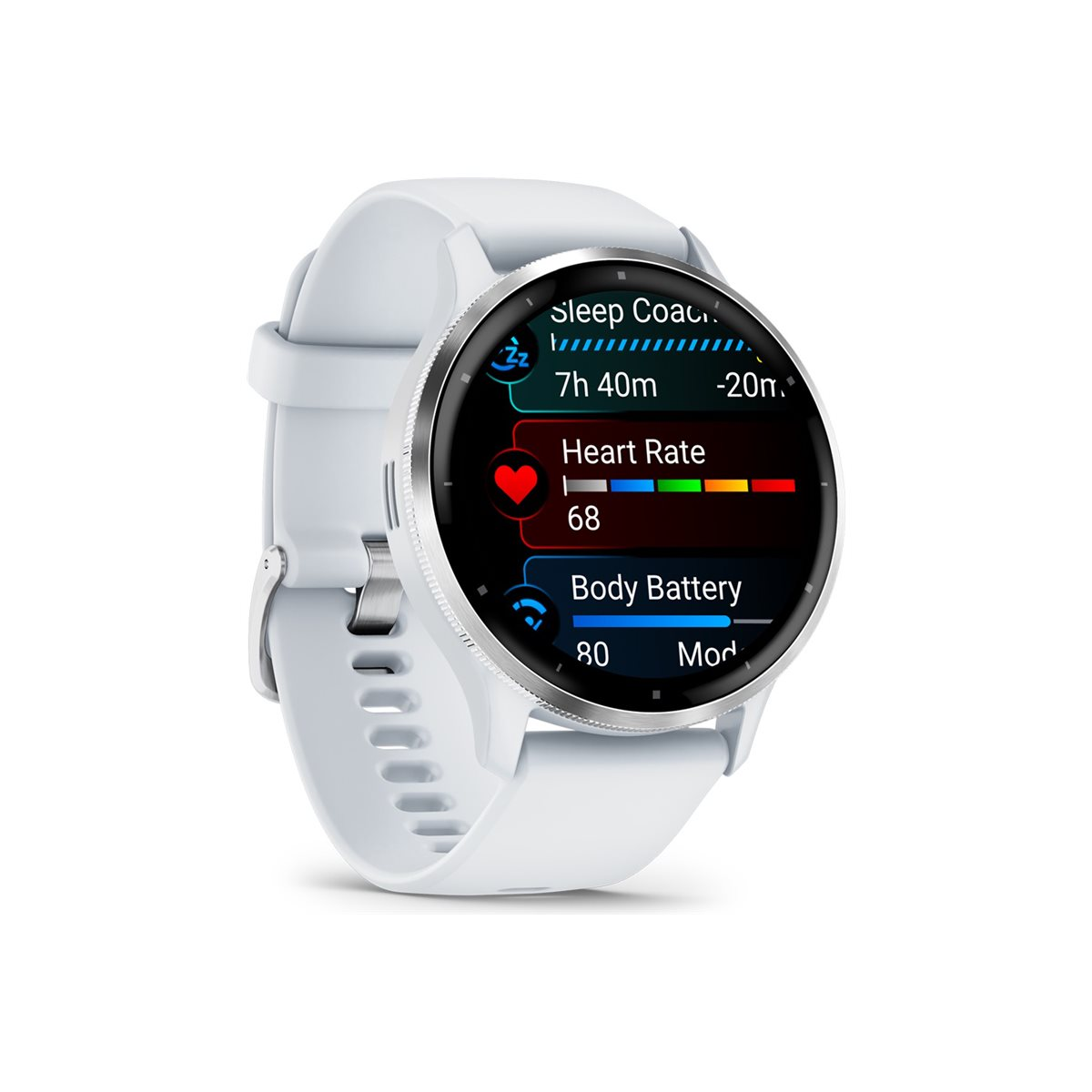 Garmin Venu 3 Smartwatch steinweiß/silber