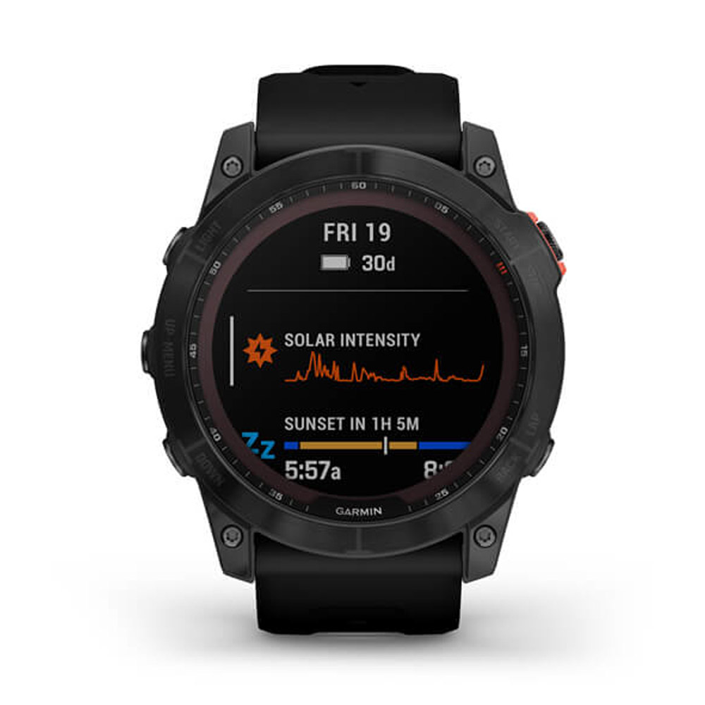 Garmin fenix 7X Solar Sportuhr schwarz/schiefergrau