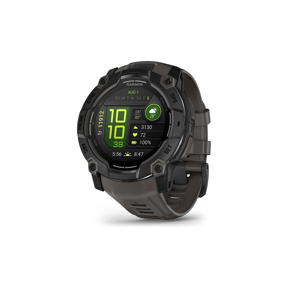 Garmin Instinct 3 50mm AMOLED GPS-Smartwatch schwarz