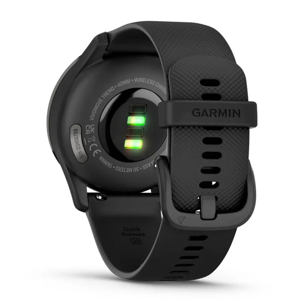 Garmin vívomove Trend Smartwatch schwarz/schiefergrau