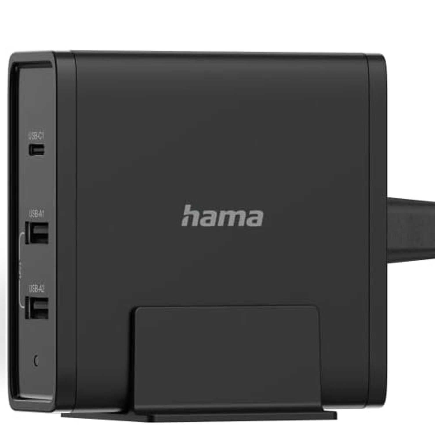 Hama Universal-USB-C-Ladestation, 3 Ports, Power Delivery (PD), 5-20V/65W