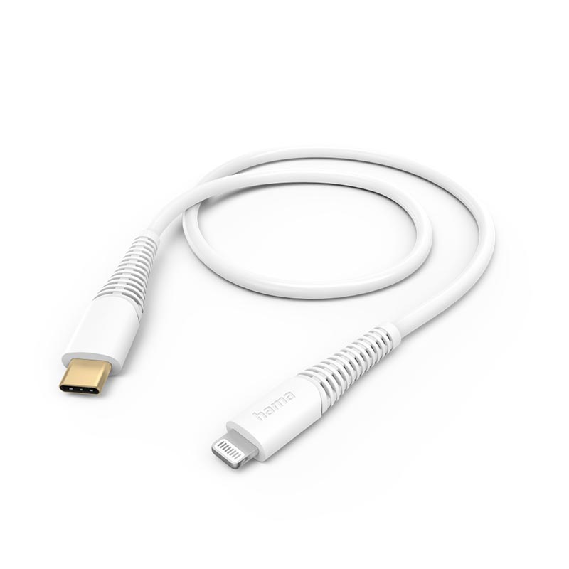 Hama Ladekabel, USB-C - Lightning, 1,5 m, Weiß