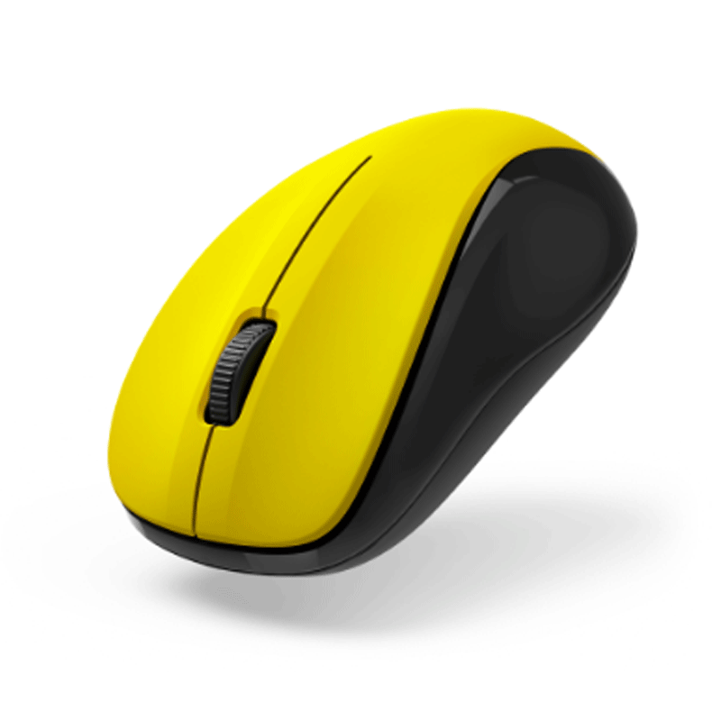 Hama Optische 3-Tasten-Funkmaus MW-300 V2" geräuschlos USB-Empfänger Gelb"