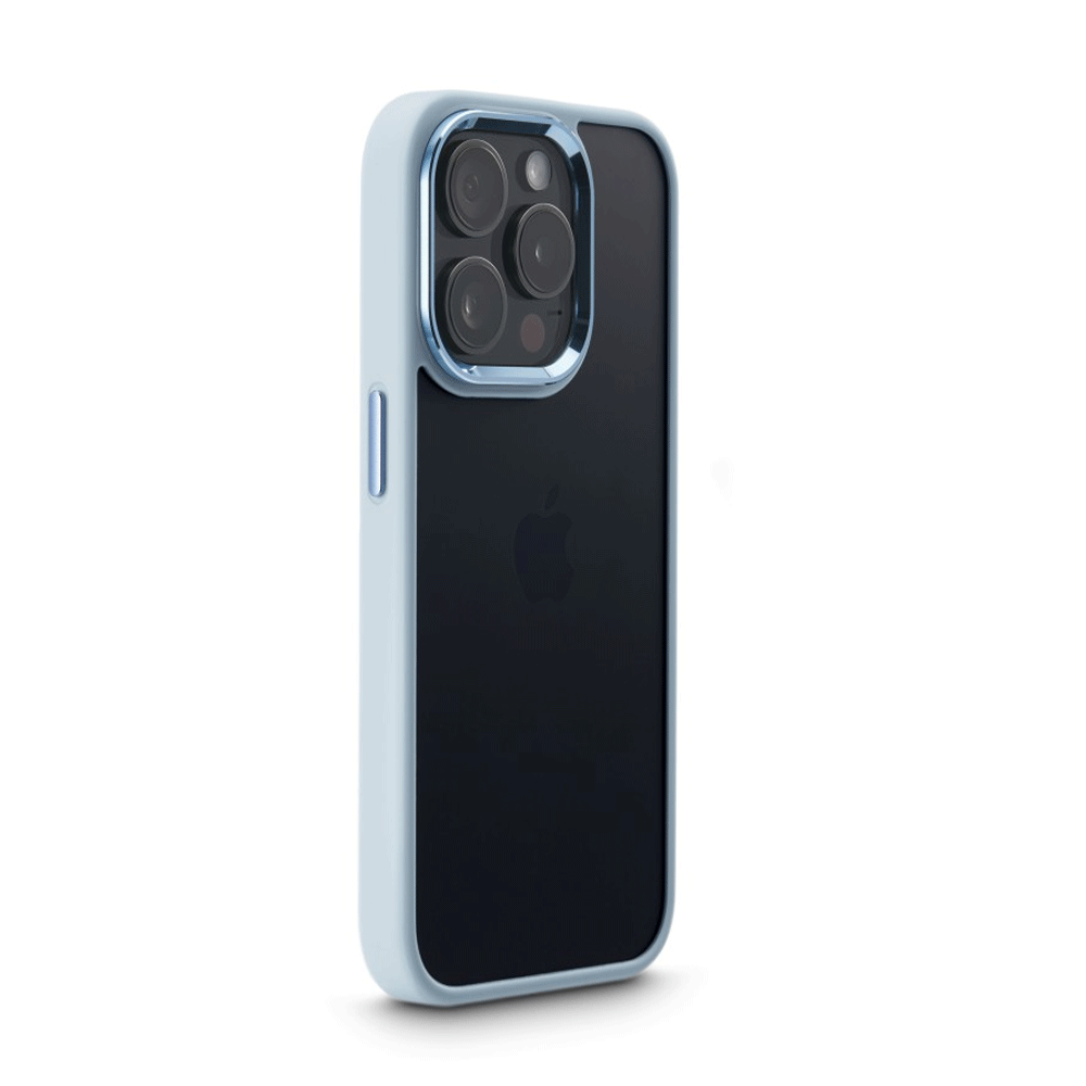 Hama Handyhülle Cam Protect für Apple iPhone 15 Pro durchsichtig Blau