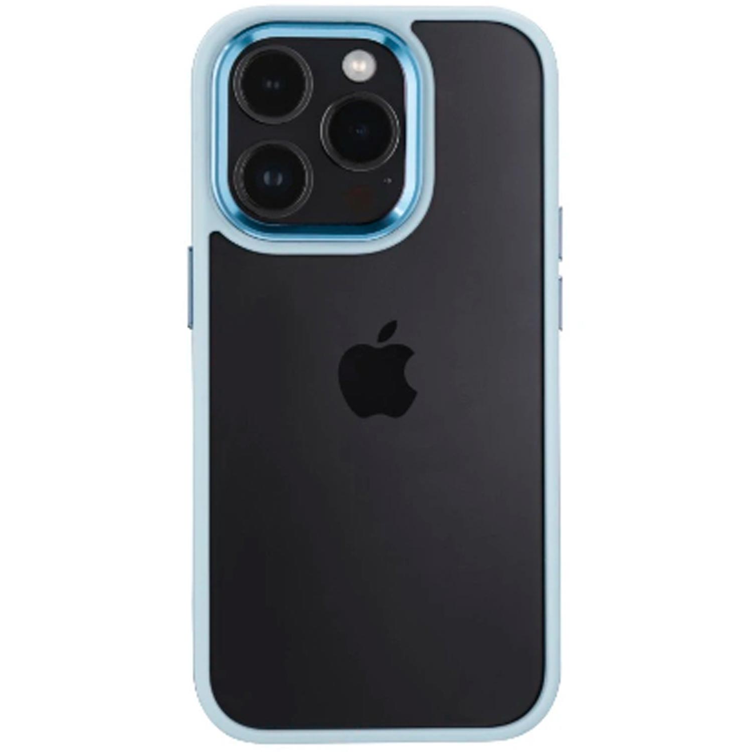 Hama Handyhülle "Cam Protect" für Apple iPhone 14 Pro, durchsichtig, Blau
