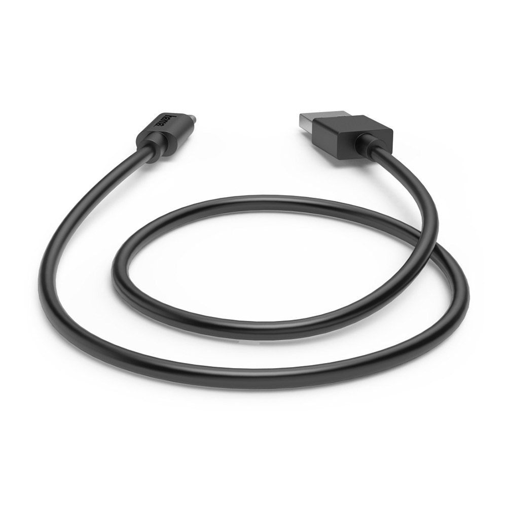 Hama Ladekabel, USB-A - USB-C, 0,5 m, Schwarz