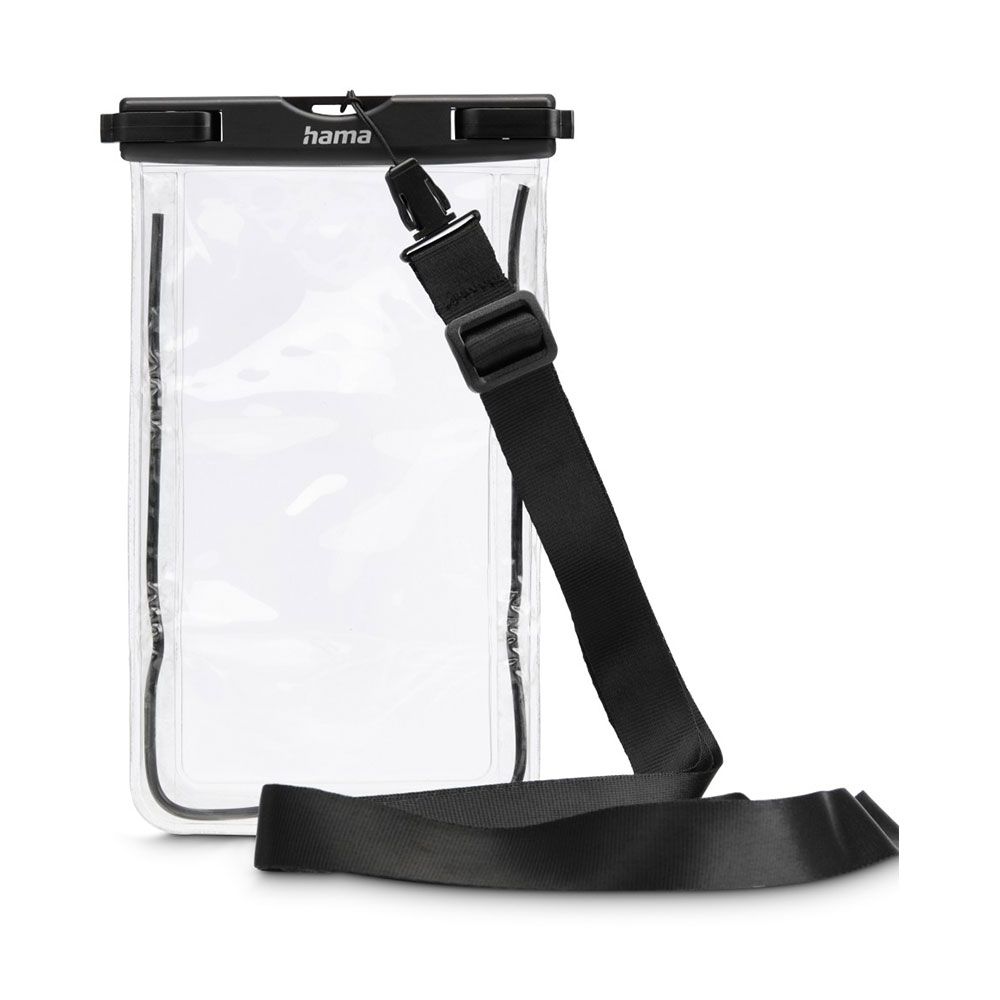 Hama Wasserdichte Handyhülle, bis 6,7", IPX8, Unterwasserhülle, zum Umhängen, SW