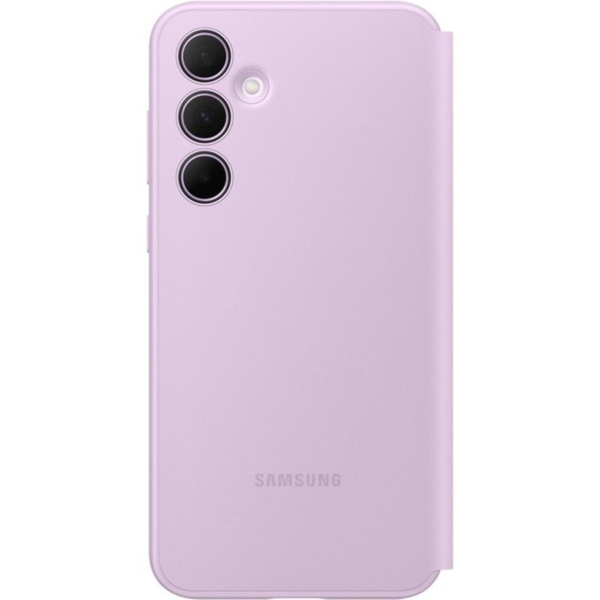 Samsung Smart View Wallet Smartphone Case EF-ZA356 für das Galaxy A35 5G lavender