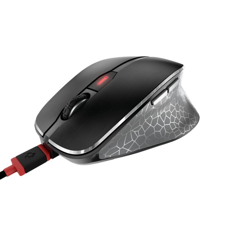 CHERRY MW 8C ERGO kabellose Maus mit Ergonomischer Daumenauflage schwarz (2.Wahl)