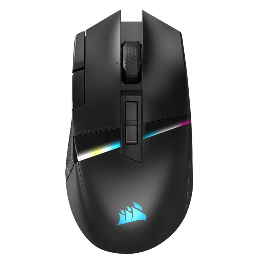 Corsair DARKSTAR RGB WIRELESS MMO Gaming-Maus schwarz