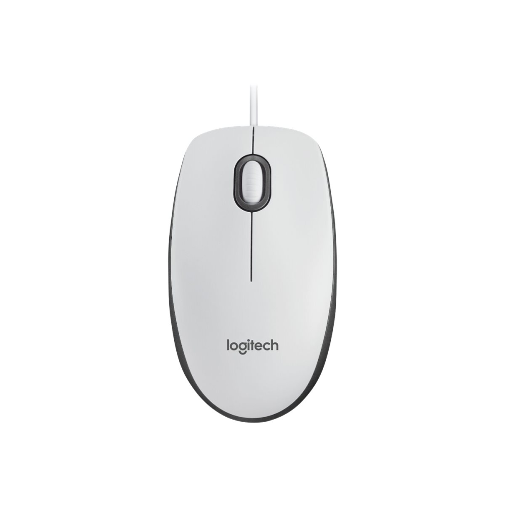 Logitech M100 Kabelgebundene USB-Maus weiß